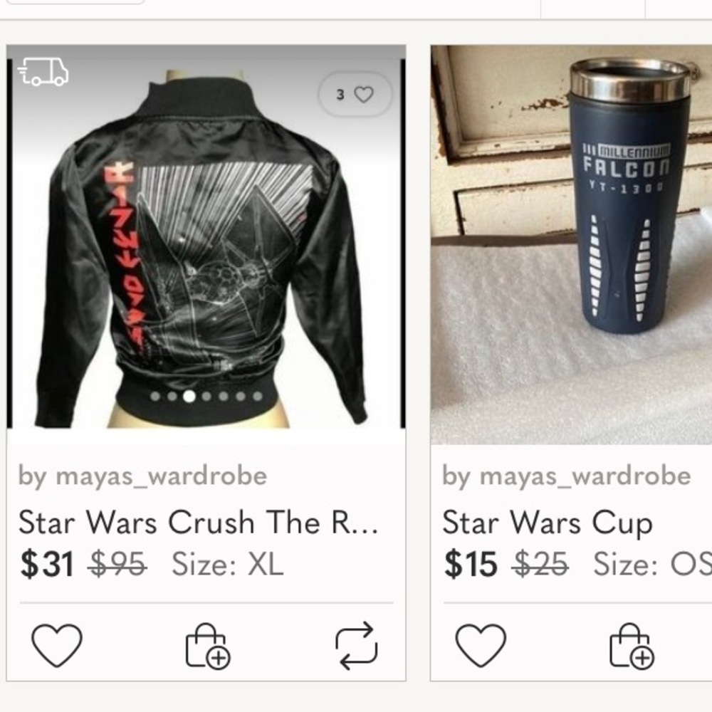 Vintage STAR WARS Jacket and plus bottle CUP